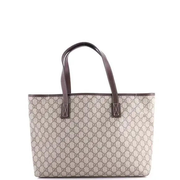 Gucci Plus Tote Gg Coated Canvas With #237855G10B - Picture 3 of 7